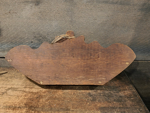 Antique Wooden Bowl Holder