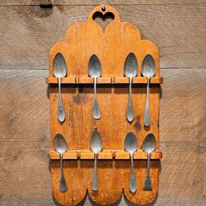 Antique Wooden Spoon Holder