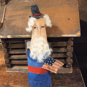 Primitive handmade Uncle Sam Doll