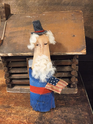Primitive handmade Uncle Sam Doll