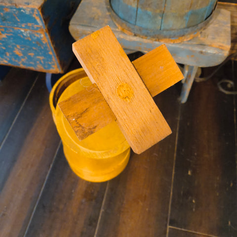 Primitive Wooden Vintage Butter Churn