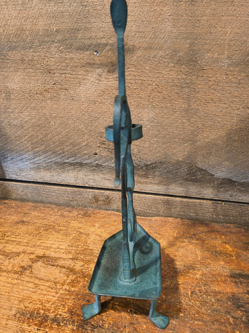 Primitive Metal Candle Holder