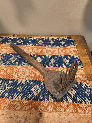 Antique Flax Comb w/ flax