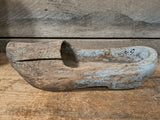 Antique Wooden Lost Sole with Original Blue Paint