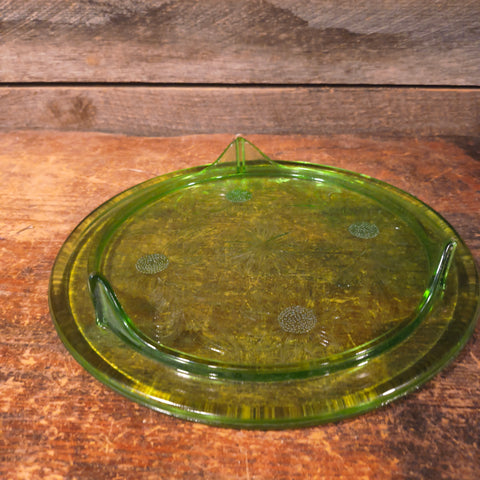 Vintage Sunflower pattern, produced by the Jeannette Glass Company.