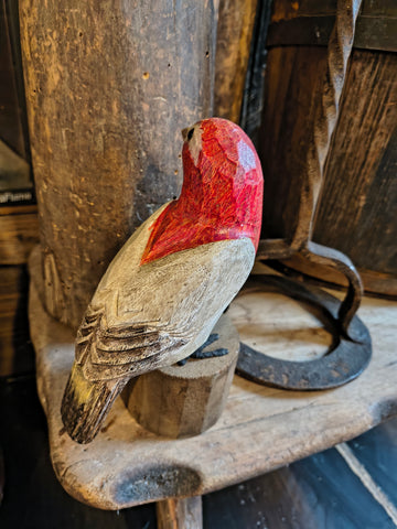 Primitive Wooden Hand Carved Bird