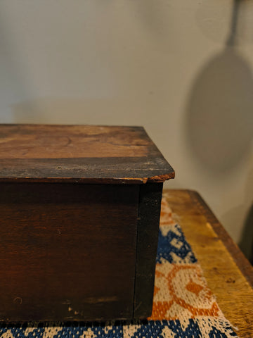 Antique 3 Drawer Wooden Chest