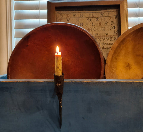 Antique Wrought Iron Candle Holder