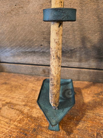 Primitive Metal Candle Holder