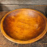 Antique Wooden Bowl with 6 tart cookies
