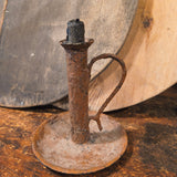 L  PRIMITIVE LIGHT CANDLE STICK HOLDER CHAMBERSTICK