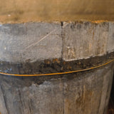 Primitive Wooden Sap Bucket w/ Gourds