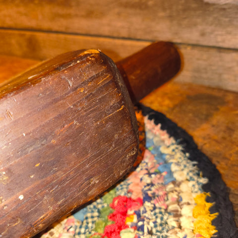 Antique Primitive Wooden Gran Scoop 11"