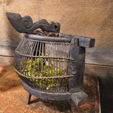 Antique Wooden Bird Cage