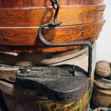 Antique Wrought Iron Betty Lamp