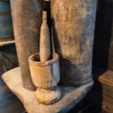 Primitive Wooden Mortar & Pestle