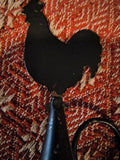 Primitive Tin Rooster Candle Snuffer w/ a set of 4" Faux Tallow Candles