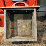 Vintage primitive cabinet with 6 drawers