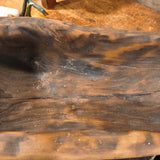 Antique Primitive Wooden Hand Carved Trencher Bowl