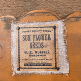 Primitive Wooden Pegboard w/ Sunflower