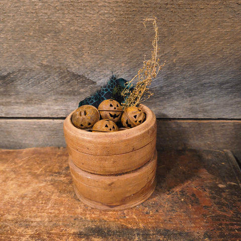 Antique Wooden Turned Salt Container