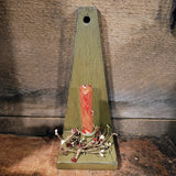 Primitive Wooden Candle Holder