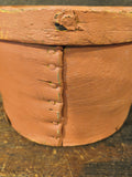 Antique Primitive Old Salmon Painted Wooden Dry Measure Pantry Box