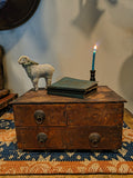Antique 3 Drawer Wooden Chest