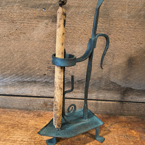 Primitive Metal Candle Holder