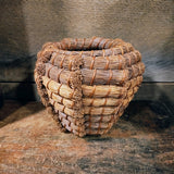 Antique Papago Native American Indian Coiled Pine Needle Basket