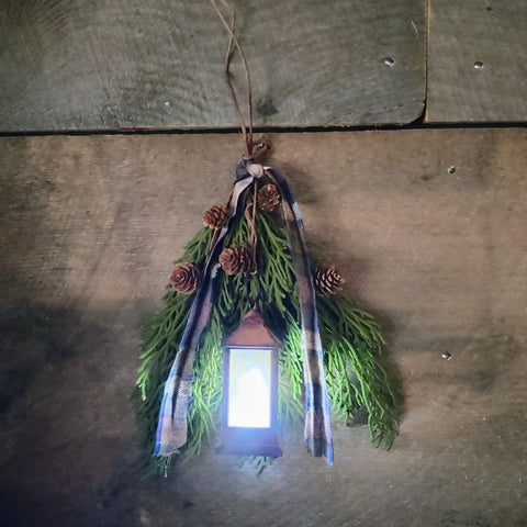 Primitive greens with lantern