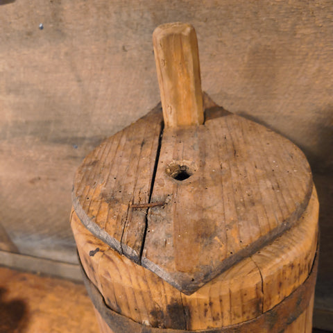 Antique Primitive Wooden Butter Churn