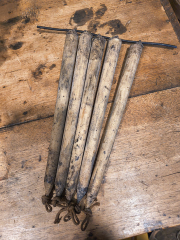 Primitive Faux Tallow Candles 12"