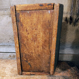 Antique early primitive wooden divided box