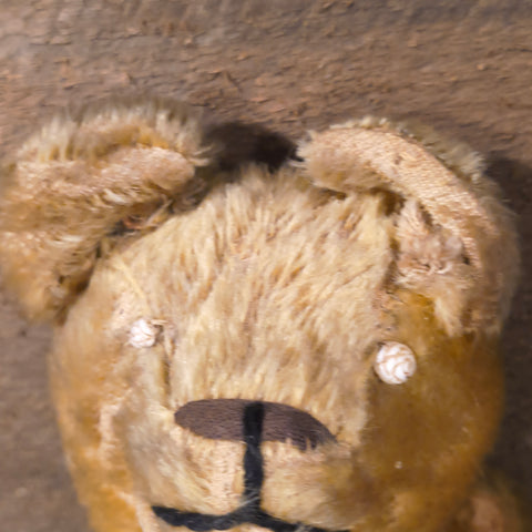 Antique Primitives Straw-Stuffed Mohair Teddy Bear