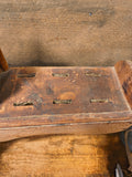 Antique Primitive Wooden Spoon & Mortar Holder