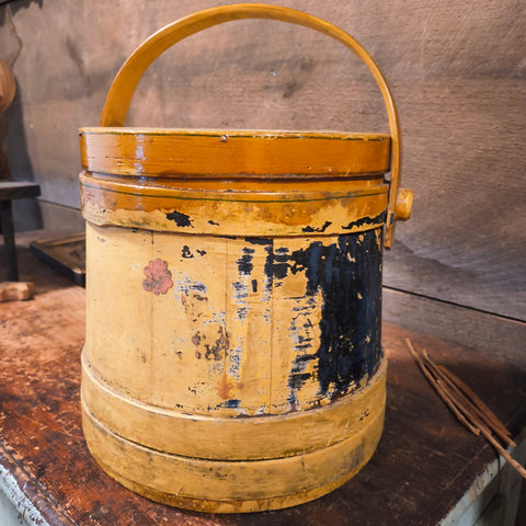 Antique Primitive Wooden Firkin