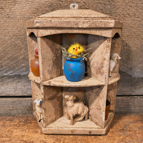 Antique Shelf Original Paint,3 Sided