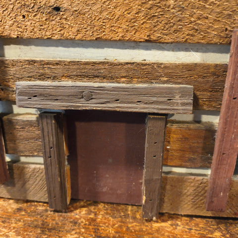 Primited Folk Art Log Cabin