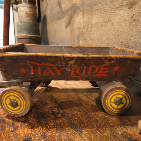 Primitive Vintage Wooden Wagon