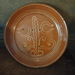 Antique redware 9"