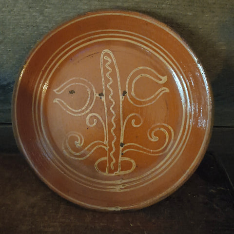 Antique redware 9"