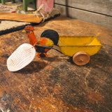 Vintage Stool With a Metal Rooster Pull Toy,  Bruce Alsass