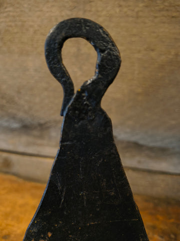 Antique Metal Candle Holder w/ Candle