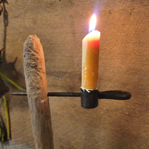 Antique Primitive Wooden Make-Do Lighting