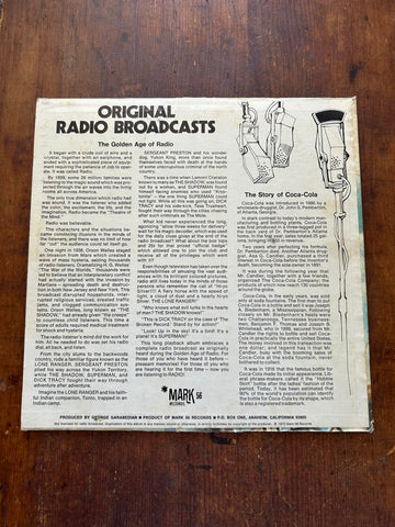 The Lone Ranger Radio Original Broadcast Vinyl