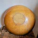 Vintage Primitive Large Wooden Bowl