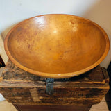 Vintage Primitive Bowl With Darker Spots