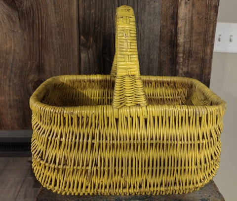 Vintage Yellow Basket